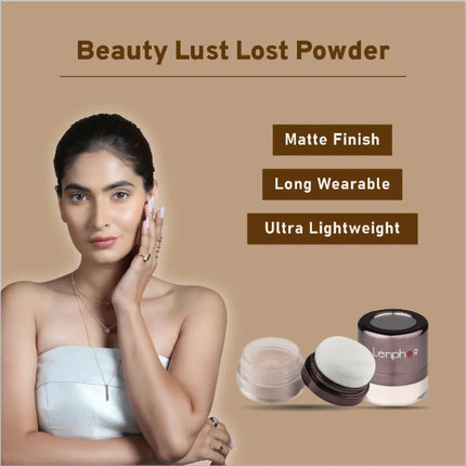 Lenphor Matte Loose Powder - dusting powder