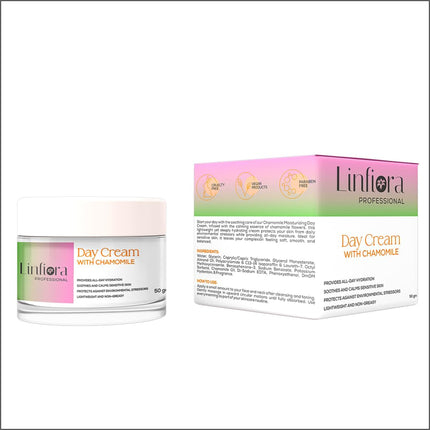 Linfiora Chamomile Day Cream - UV Protection & Hydration