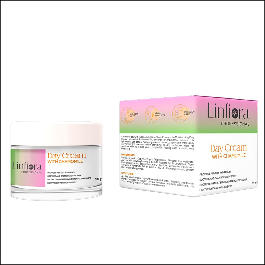 Linfiora Chamomile Day Cream - UV Protection & Hydration