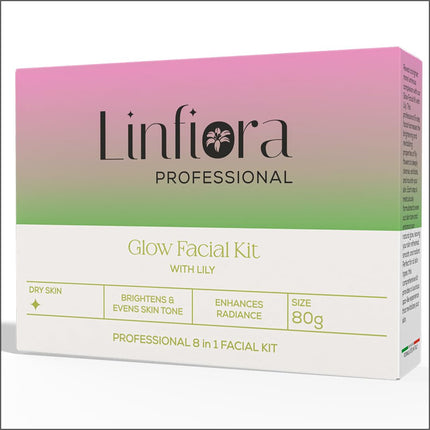 Linfiora Professional Glow Facial Kit For Brightening | 8