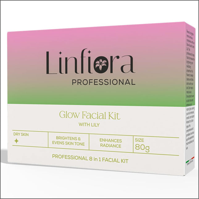 Linfiora Professional Glow Facial Kit For Brightening | 8