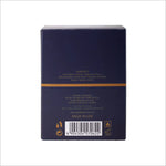 Back view of the Machismo Gold Eau de Parfum 80ml packaging, detailing the ingredients and safety precautions listed in a clear and professional layout.