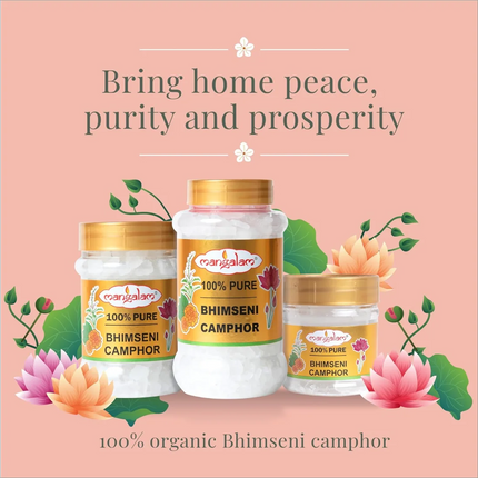 MANGALAM Bhimseni Camphor Jar - BHIMSENI CAMPHOR