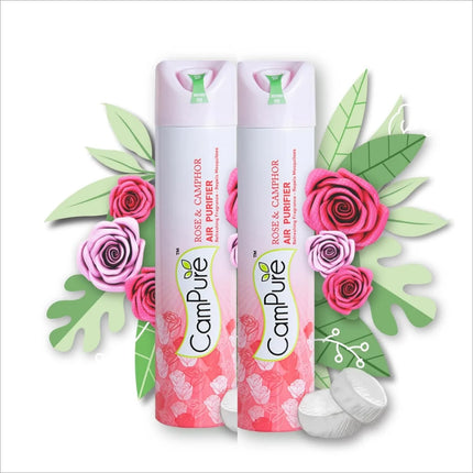 Mangalam CamPure Air Freshener - ROSE PACK OF 2 - Home