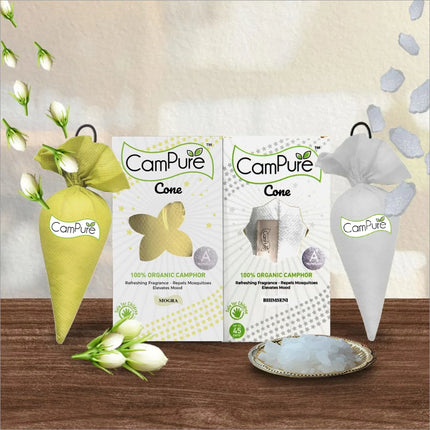 Mangalam CamPure Camphor Cone Bhimseni - Mogra + Bhimseni -