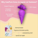 Mangalam CamPure Camphor Cone Lavender - Camphor Cone