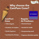 MANGALAM CAMPURE CamPure Cone Sandalwood - Camphor Cone