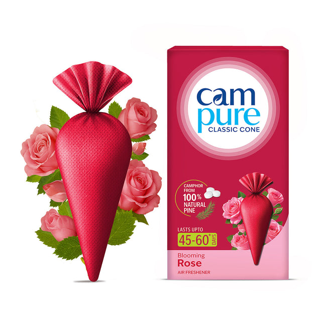 Mangalam CamPure Rose Camphor Cone official product image