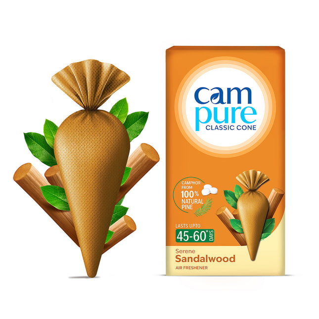 Mangalam CamPure Sandalwood Camphor Cone official product image