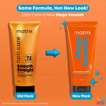 Matrix MATRIX Mega Smooth Conditioner for frizzy hair, featuring the Mega Smooth Conditioner formula enriched with Shea Butter.
