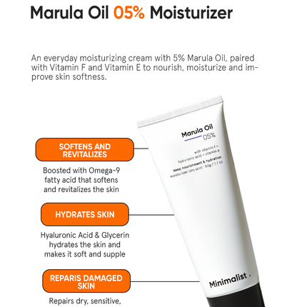Minimalist Marula Oil 5% Moisturizer benefits