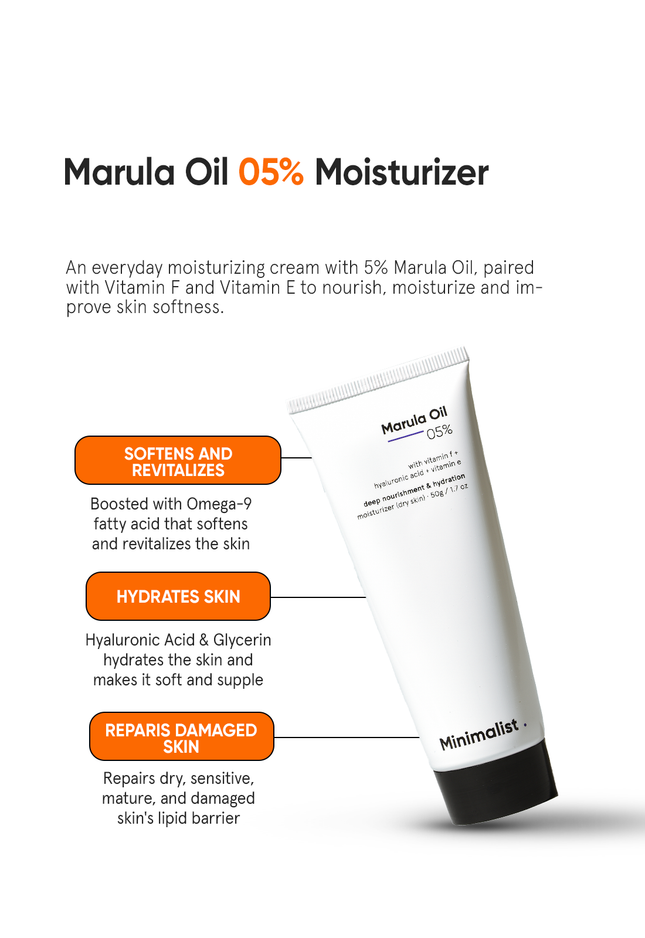 Minimalist Marula Oil 5% Moisturizer benefits