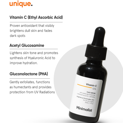 Minimalist Vitamin C 10% Face Serum ingredients