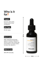 Minimalist Vitamin C 10% Face Serum 30ml directions