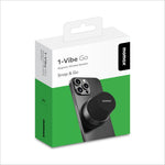 Black bs6 magnetic wireless speaker with sleek circular design and momax logo for portable home and outdoor use