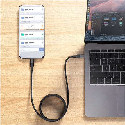 Black braided usb-c charging cable momax mag.link 2m 240w fast charging wire ideal for korean skin care devices