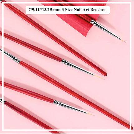 Nail Wooden Liner Brush - 5