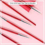 Nail Wooden Liner Brush - 5