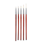 Nail Wooden Liner Brush - 6