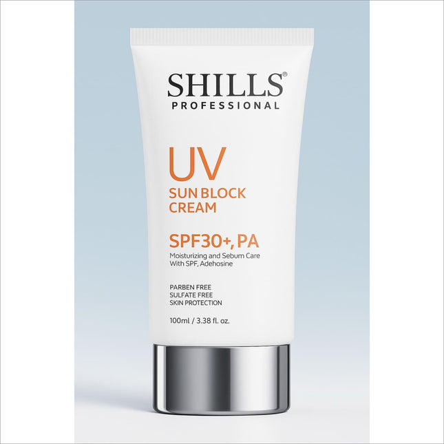 SPF30+PA SHILLS PROFESSIONAL SUNSCREEN - non-greasy facial sunscreen for effective UV protection