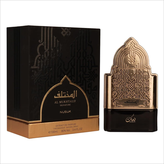 Nusuk Al Mukhtalif Long Lasting Eau de Parfum - Imported Arabic perfume for men and women, featuring a soothing and premium fragrance, ideal for gifting and everyday wear, 100ml bottle.