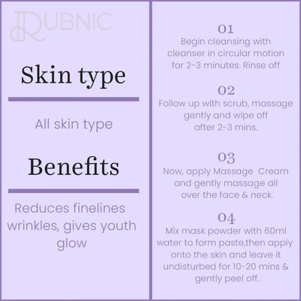 O3+ Anti Ageing Single Dose Kit - PEEL OFF MASK