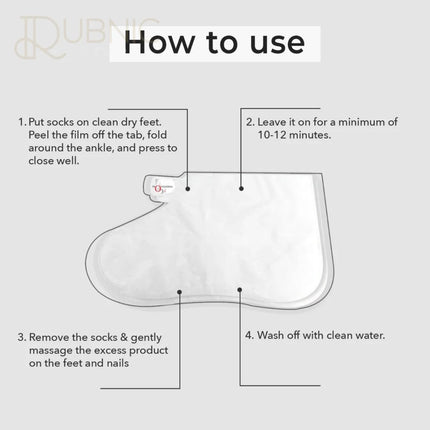 O3+ Pedi Bright Foot Socks Cream Mask - foot mask
