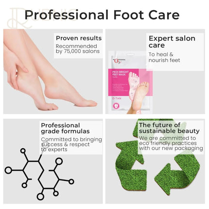 O3+ Pedi Bright Foot Socks Cream Mask - foot mask