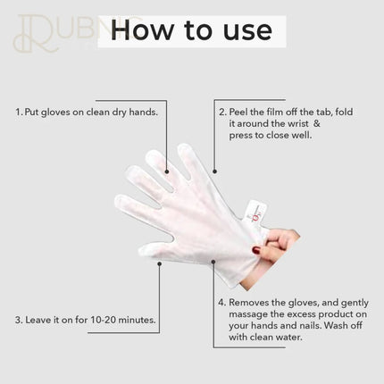 O3+ Pedi Bright Hand Gloves Cream Mask - hand mask
