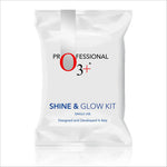 a bag of shine and glow kit on a white background