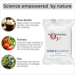 a bag of food with information about it