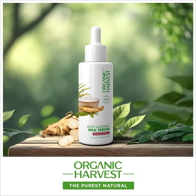 Organic Harvest Anti-Ageing Milk Serum:Ginseng & Rice - FACE