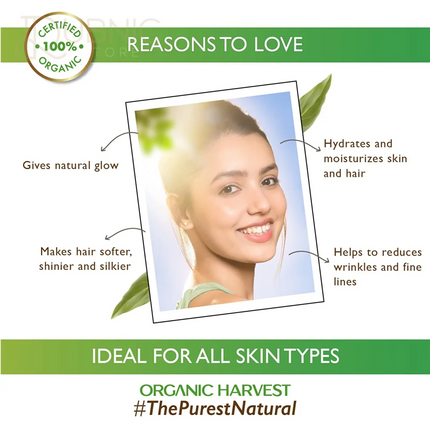 Organic Harvest Cold Pressed Organic Argan Oil - FACE OIL