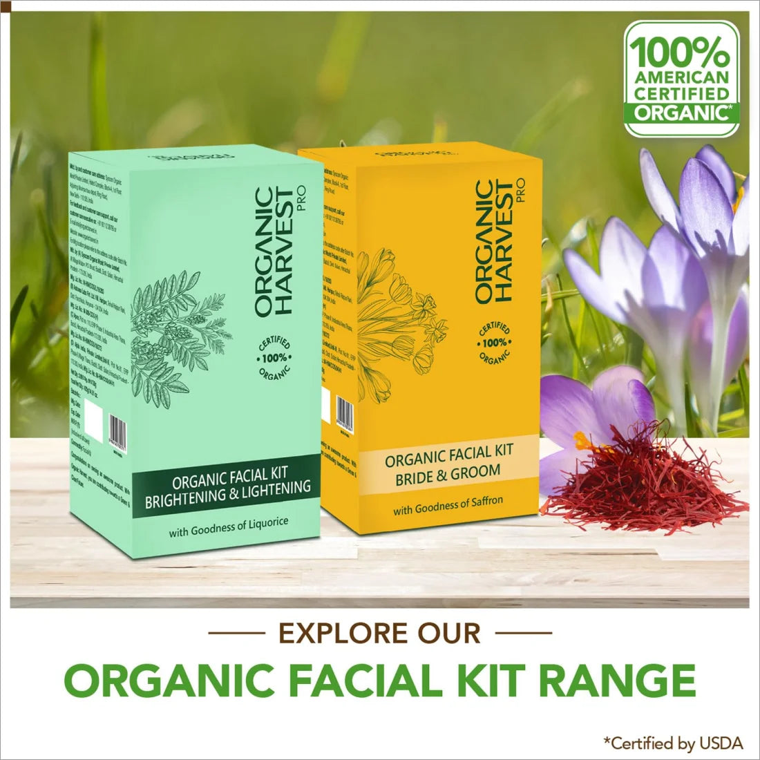 Organic Harvest Bride and Groom 6-step Facial Kit +