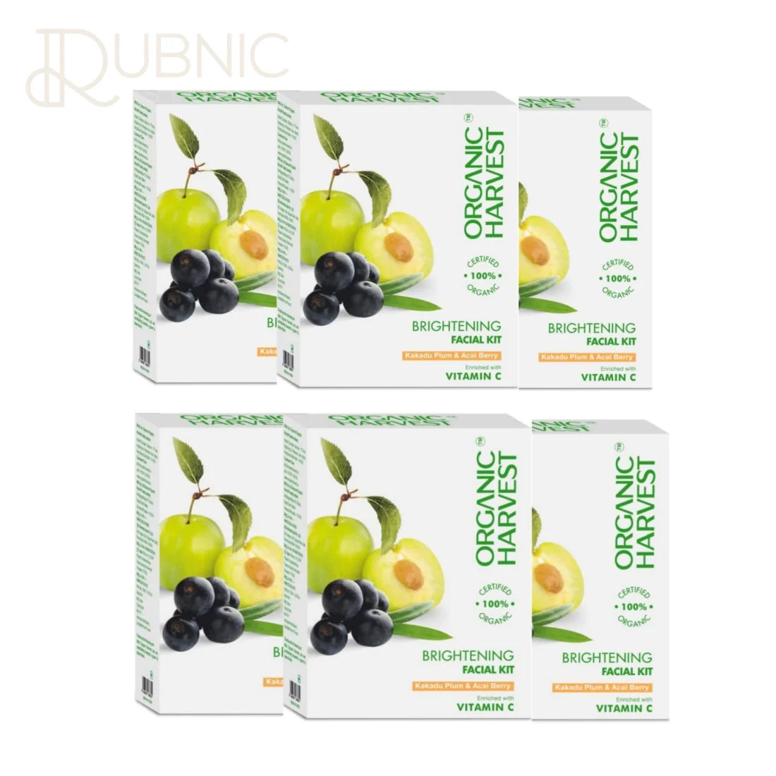 Organic Harvest Brightening Facial Kit pack of 6 - FACIAL