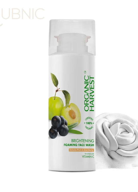 Organic Harvest Brightening Foaming Face Wash for All Skin