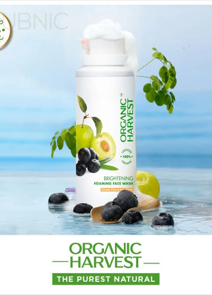 Organic Harvest Brightening Foaming Face Wash for All Skin