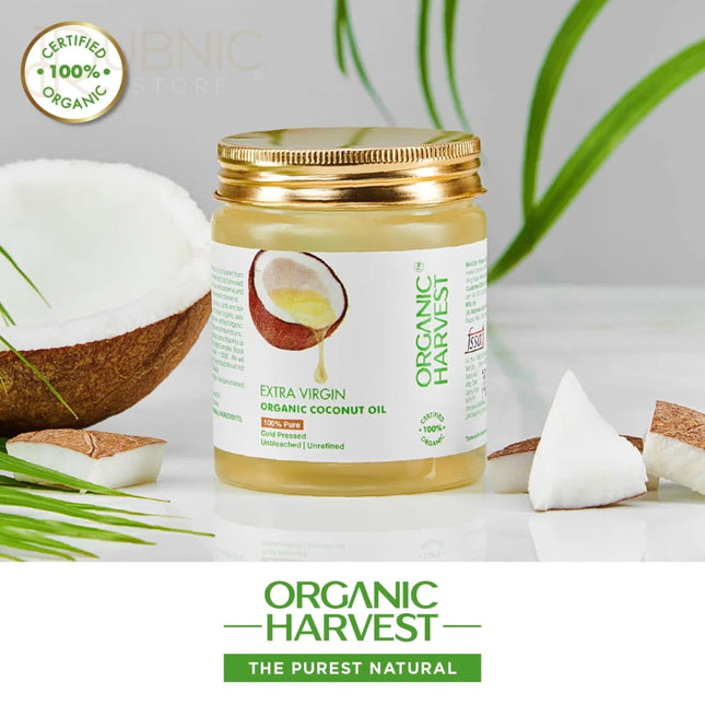 Organic Harvest Cold Pressed Extra Virgin Coconut Oil | Hair