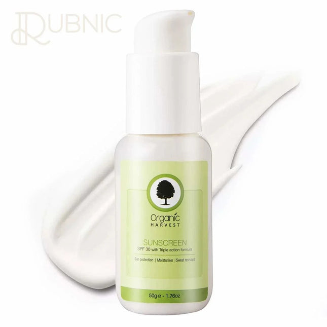 Organic Harvest Sunscreen SPF 30 Triple Action Formula 50GM