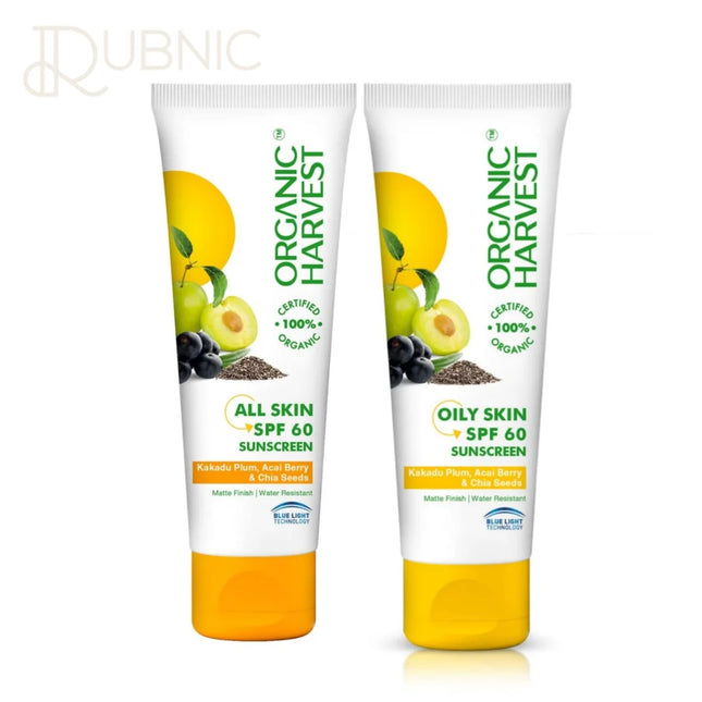 Organic Harvest Sunscreen SPF 60 For All Skin Type + Oily