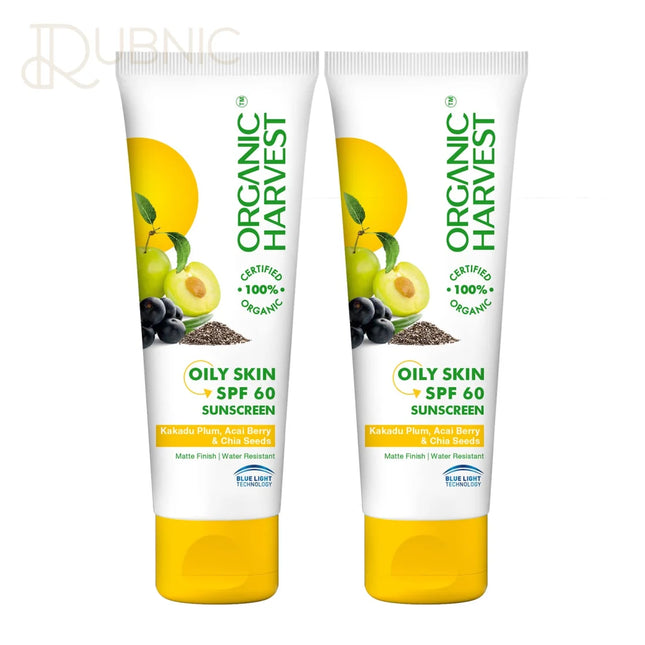 Organic Harvest Sunscreen SPF 60 For Oily Skin 100gm PACK
