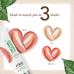 Organic Harvest Weightless BB Cream packaging highlighting its cruelty-free and vegan certification, perfect for eco-conscious consumers.