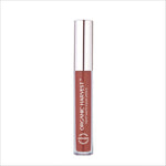 Close-up of Organic Harvest Velvet Matte Liquid Lipstick in Cinnamon Brown, highlighting its organic and cruelty-free properties.