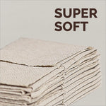 Close-up image showing the texture of Origami Good Karma 3 Ply Eco-Friendly Unbleached Pocket Tissue, emphasizing its softness and quality. Perfect for those seeking a gentle 3 ply tissue pack. Available with IKONIC NO COD, new, VEGA NO COD.