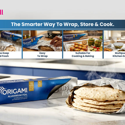 Origami Aluminium Foil 72 m official product and usage image