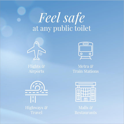 Close-up of Origami Disposable Toilet Seat Covers showing eco-friendly biodegradable material, designed for easy disposal and optimal cleanliness.