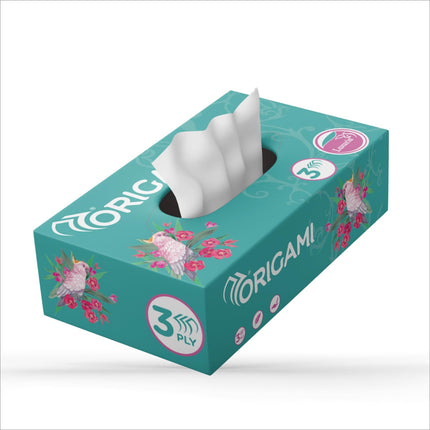 Origami Luxuria 3 Ply Facial Tissue Paper - Soft Absorbent