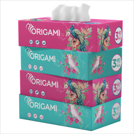 Origami Luxuria 3 Ply Facial Tissue Paper - Soft Absorbent
