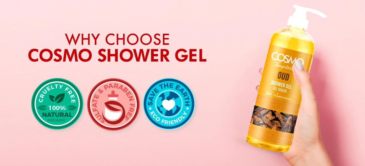 COSMO Temptation Oud Shower Gel - Luxurious & Nourishing