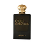 Repeated view of the Oud Sensation EDP bottle, emphasizing its streamlined design and luxurious brand presentation.